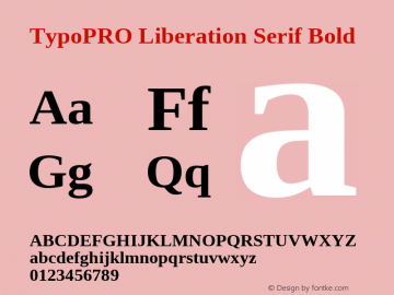 TypoPRO Liberation Serif Bold Version 2.00.1图片样张