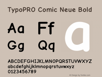 TypoPRO Comic Neue Bold Version 1.000图片样张