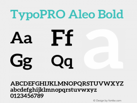 TypoPRO Aleo Bold Version 1.1图片样张