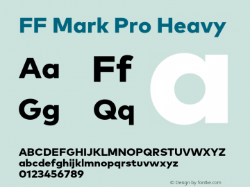 FF Mark Pro Heavy Version 7.504; 2013; Build 1024图片样张