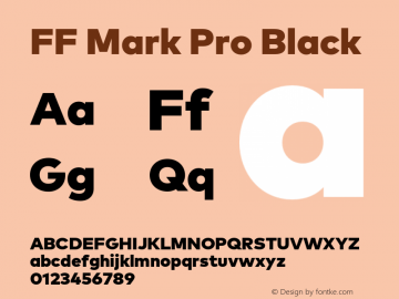 FF Mark Pro Black Version 7.504; 2013; Build 1024图片样张