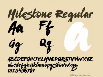 Milestone Regular Version 1.000;PS 001.000;hotconv 1.0.88;makeotf.lib2.5.64775 Font Sample