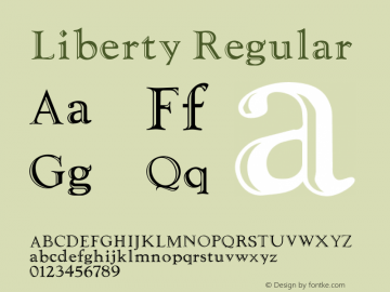 Liberty Regular 001.000图片样张