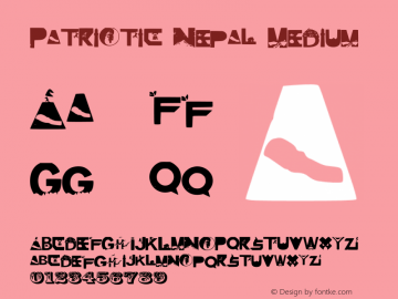 Patriotic Nepal Medium Version 1.5 Font Sample
