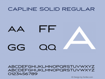 Capline Solid Regular Version 1.000图片样张