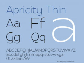 Apricity Thin Version 001.000图片样张