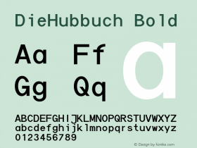 DieHubbuch Bold OTF 1.000;PS 001.000;Core 1.0.29;com.myfonts.easy.volcano.die-monospaced-hubbuch.bold.wfkit2.version.3S6o Font Sample