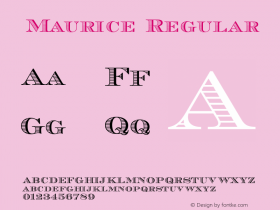 Maurice Regular 1.0 Tue May 14 18:32:35 1996 Font Sample