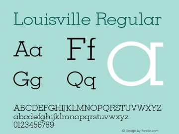 Louisville Regular 001.000图片样张