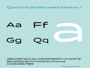 QuantumLatinRounded-Medium ☞ Version 1.0;com.myfonts.easy.indian-type-foundry.quantum-latin-rounded.medium.wfkit2.version.4zHq Font Sample