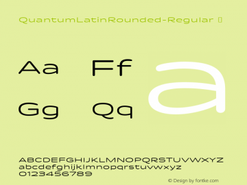 QuantumLatinRounded-Regular ☞ Version 1.0;com.myfonts.easy.indian-type-foundry.quantum-latin-rounded.regular.wfkit2.version.4zHp Font Sample