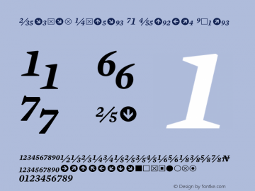 Mercury Numeric G1 Semibold Italic Version 1.000图片样张