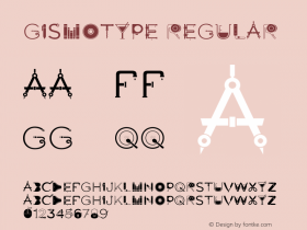 Gismotype Regular 001.000 Font Sample