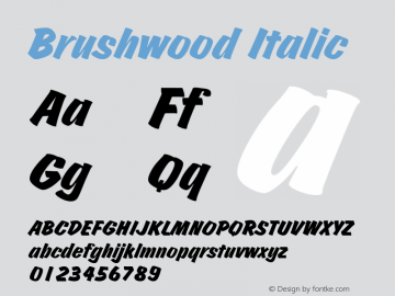 Brushwood Italic 001.005图片样张