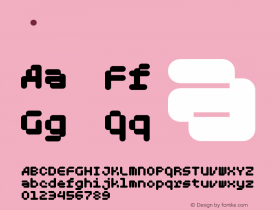 .  Version 001.000 Font Sample