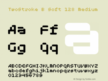 TwoStroke B Soft 128 Medium Version 1.000;PS 001.000;hotconv 1.0.70;makeotf.lib2.5.58329 Font Sample