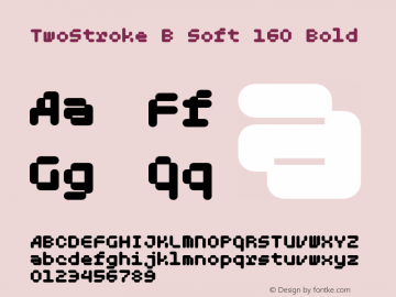 TwoStroke B Soft 160 Bold Version 001.000 Font Sample