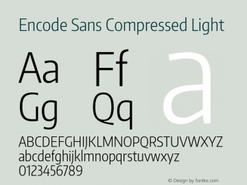 Encode Sans Compressed Light Version 1.000; ttfautohint (v1.00) -l 8 -r 50 -G 200 -x 14 -D latn -f none -w G图片样张