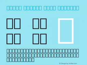 Droid Arabic Kufi Regular Version 1.00 Font Sample