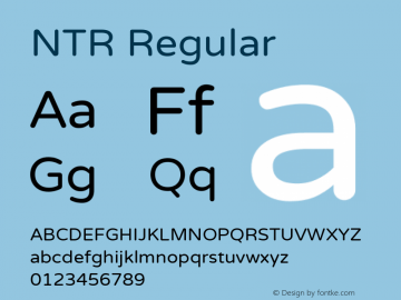 NTR Regular Version 1.0.5; ttfautohint (v1.2.25-373a) -l 7 -r 28 -G 50 -x 13 -D telu -f latn -w G -X 