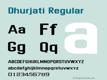 Dhurjati Regular Version 1.0.5; ttfautohint (v1.2.25-373a) -l 7 -r 28 -G 50 -x 13 -D telu -f latn -w G -X 