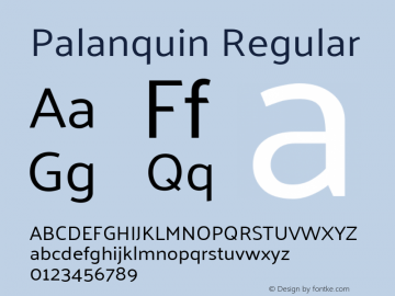 Palanquin Regular Version 1.0.4图片样张