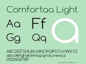 Comfortaa Light Version 2.001图片样张