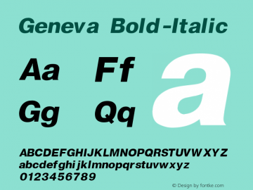 Geneva Bold-Italic 001.000图片样张