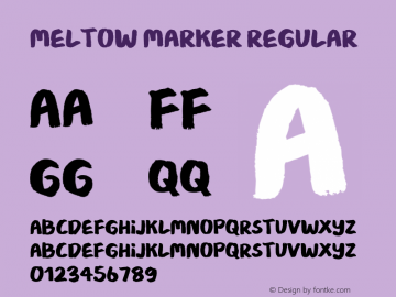 Meltow Marker Regular Version 1.000图片样张