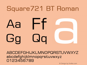 square721bt roman font
