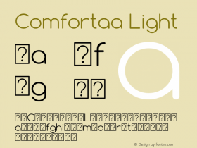 Comfortaa Light Version 2.004 2013图片样张