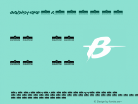 BRUSHSTRIKE Regular Version 1.004图片样张