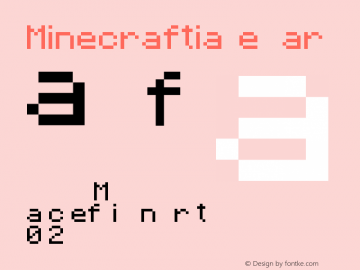 Minecraftia Regular Version 2.0图片样张