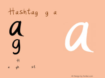 Hashtag Regular Version 1.000图片样张