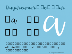 Daydreamer Regular Version 1.0图片样张