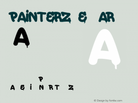 Painterz Regular Version 001.000 Font Sample