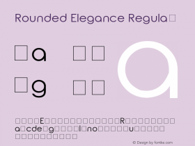 Rounded Elegance Regular 2.0图片样张