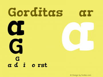 Gorditas Regular Version 1.001 Font Sample