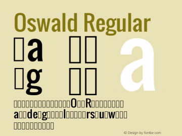 Oswald Regular Version 2.002; ttfautohint (v0.92.18-e454-dirty) -l 8 -r 50 -G 200 -x 0 -w 