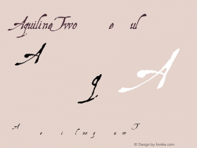 AquilineTwo Regular 1.0 2004-11-06 Font Sample