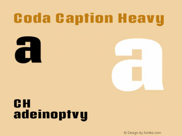 Coda Caption Heavy Version 1.001图片样张