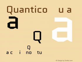 Quantico Regular Version 2.002图片样张