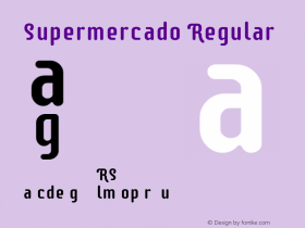 Supermercado Regular Version 1.002 Font Sample