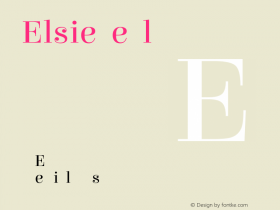 Elsie Regular 1.001图片样张