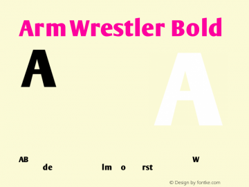 ArmWrestler Bold 1.0图片样张