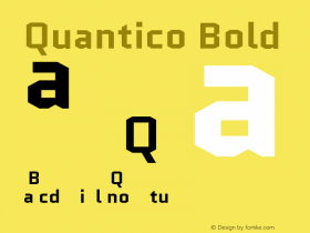 Quantico Bold Version 2.002图片样张