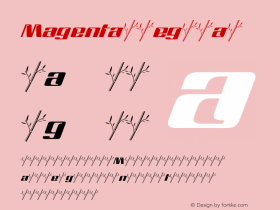 Magenta Regular Version 1.00 August 24, 2009, initial release Font Sample