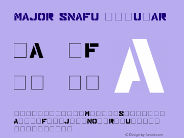 Major Snafu Regular Updated Feb. 2007图片样张