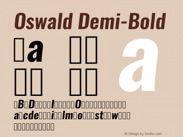 Oswald Demi-Bold 3.0; ttfautohint (v0.94.23-7a4d-dirty) -l 8 -r 50 -G 200 -x 0 -w 