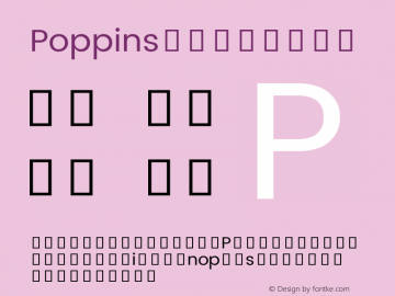 Poppins Regular Version 2.000;PS 1.0;hotconv 1.0.79;makeotf.lib2.5.61930; ttfautohint (v1.3) Font Sample